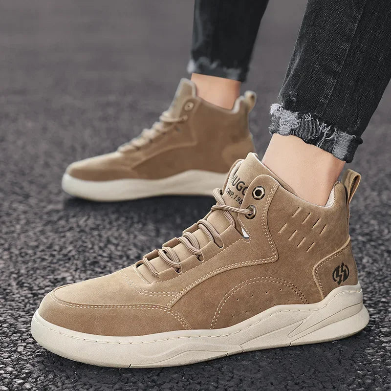 Autumn New Men's Sneakers Fashion Men Plush Warm Winter Boots