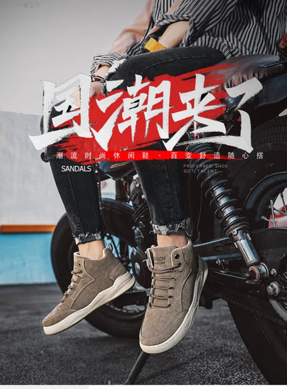 Autumn New Men's Sneakers Fashion Men Plush Warm Winter Boots