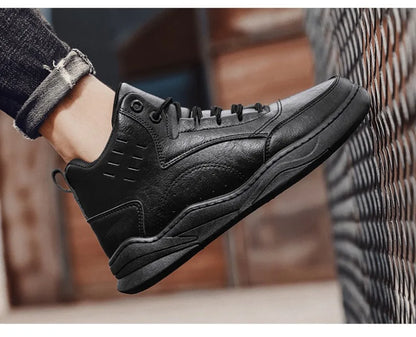 Autumn New Men's Sneakers Fashion Men Plush Warm Winter Boots