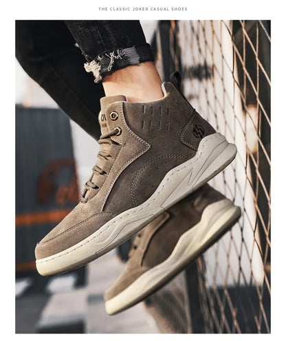 Autumn New Men's Sneakers Fashion Men Plush Warm Winter Boots